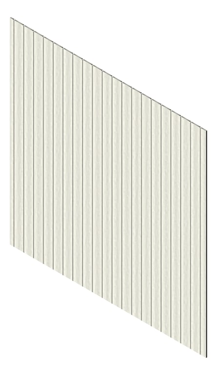 3D Presentation Image of Cladding Aluminium Knotwood Traditional Vertical 150Shadowline HamptonsCedar