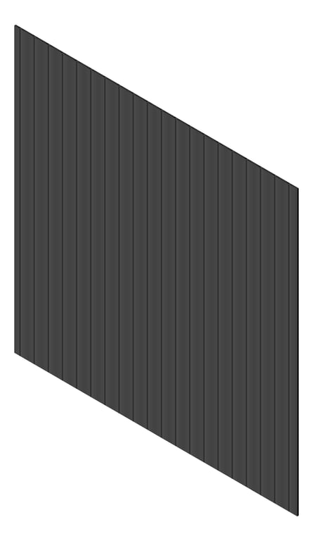 3D Presentation Image of Cladding Aluminium Knotwood Traditional Vertical 150Shadowline Monument