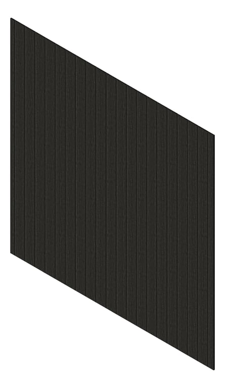 3D Presentation Image of Cladding Aluminium Knotwood Traditional Vertical 150Shadowline ShouSugiBan