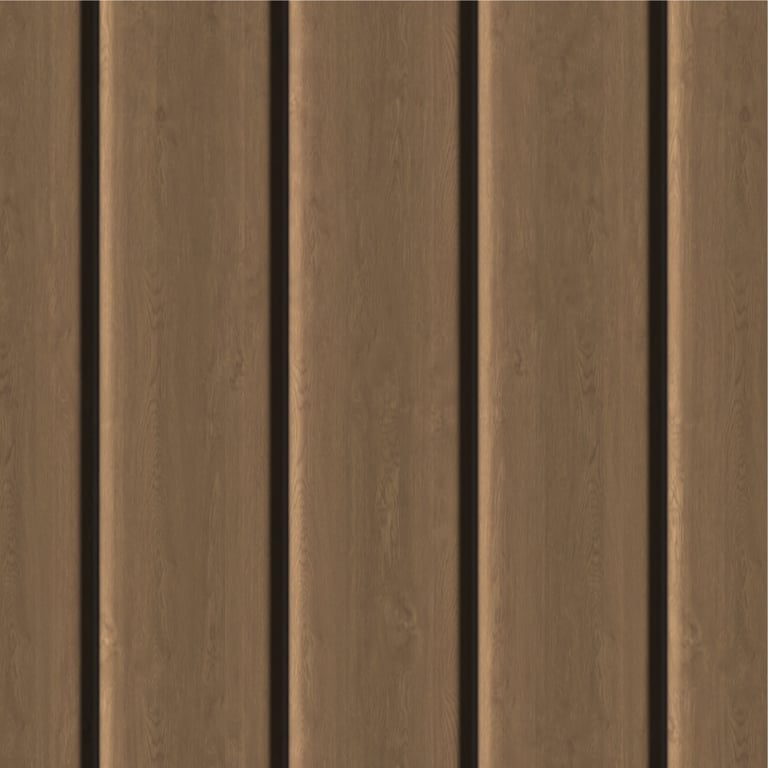 Navigate to Cladding Aluminium Knotwood Traditional Vertical 150Shadowline Sycamore