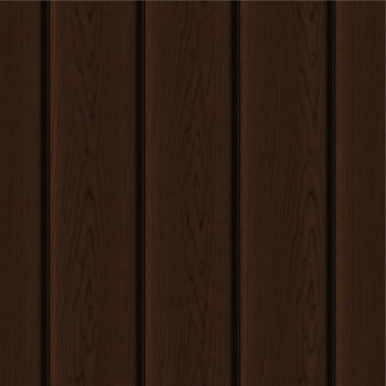 Image of Cladding Aluminium Knotwood Traditional Vertical 150Shadowline TeakBrown