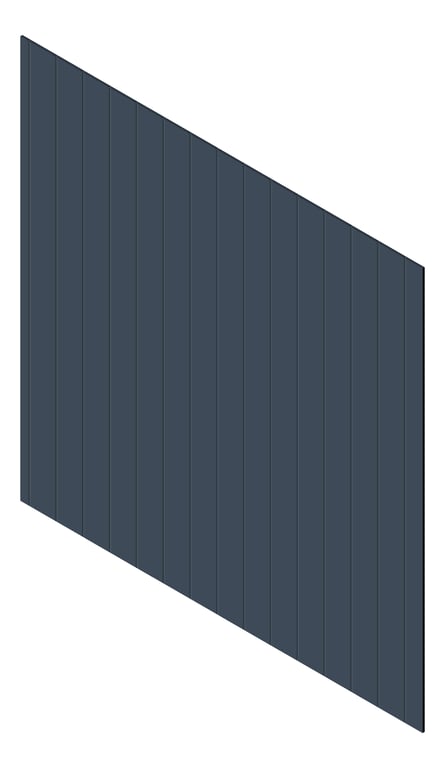 3D Presentation Image of Cladding Aluminium Knotwood Traditional Vertical 200Flat DeepOcean