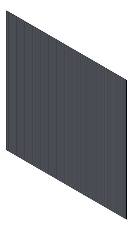 3D Presentation Image of Cladding Aluminium Knotwood Traditional Vertical 200Flat Ironstone