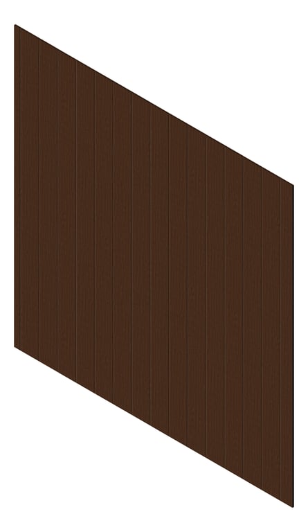 3D Presentation Image of Cladding Aluminium Knotwood Traditional Vertical 200Flat PacificTeak