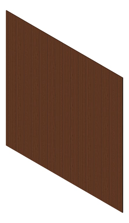 3D Presentation Image of Cladding Aluminium Knotwood Traditional Vertical 200Flat WesternRedCedar