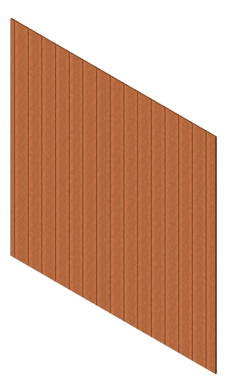 3D Presentation Image of Cladding Aluminium Knotwood Traditional Vertical 200Shadowline BronzeRust