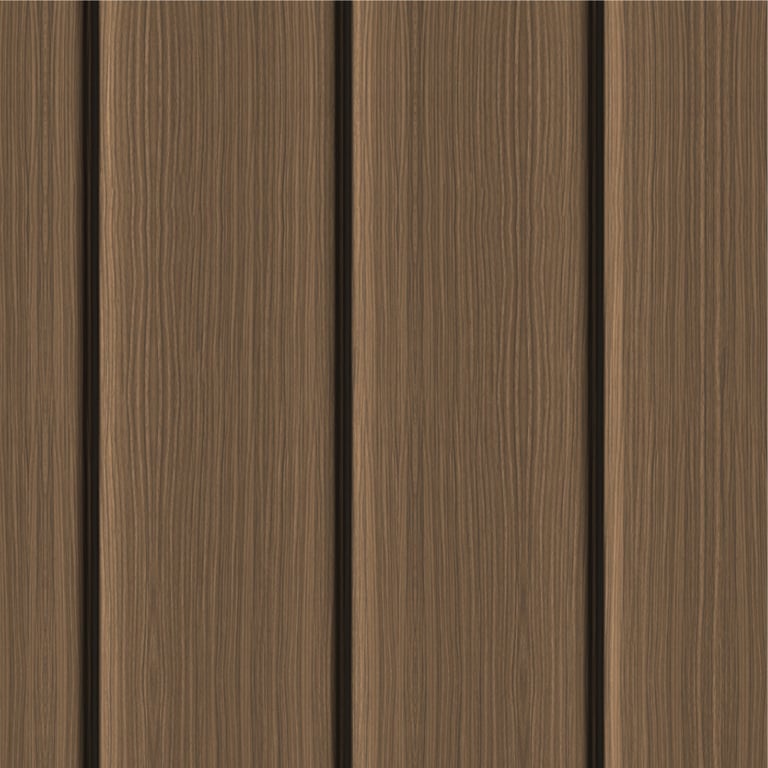 Navigate to Cladding Aluminium Knotwood Traditional Vertical 200Shadowline FrenchWalnut