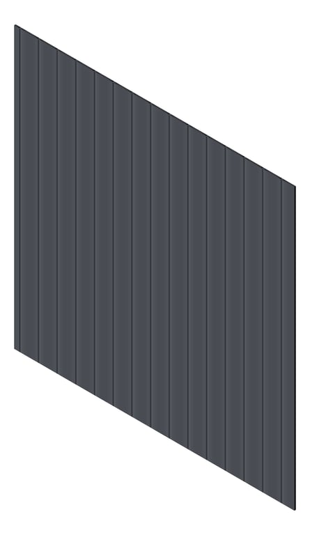3D Presentation Image of Cladding Aluminium Knotwood Traditional Vertical 200Shadowline Ironstone