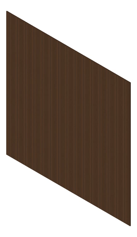 3D Presentation Image of Cladding Aluminium Knotwood Traditional Vertical 200Shadowline Kwila