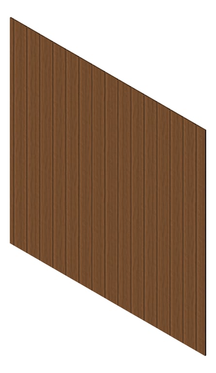 3D Presentation Image of Cladding Aluminium Knotwood Traditional Vertical 200Shadowline LightOak