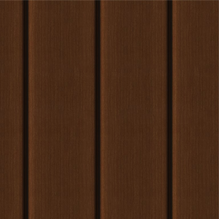 Image of Cladding Aluminium Knotwood Traditional Vertical 200Shadowline Merbau