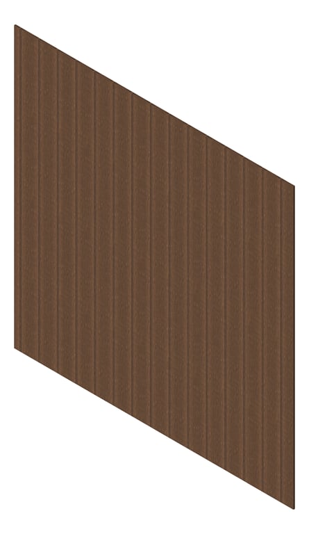 3D Presentation Image of Cladding Aluminium Knotwood Traditional Vertical 200Shadowline RoyalOak