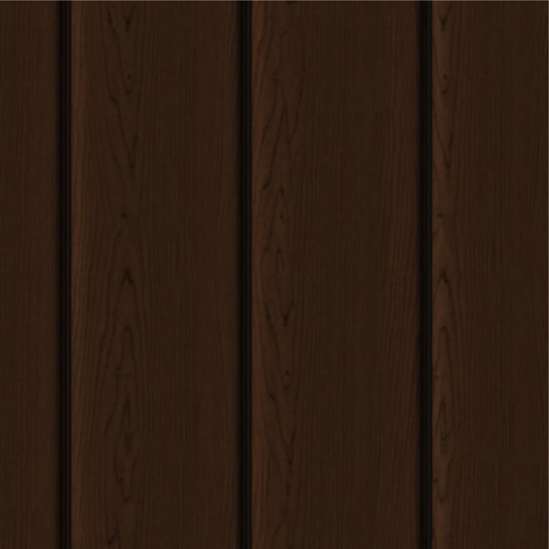 Image of Cladding Aluminium Knotwood Traditional Vertical 200Shadowline TeakBrown