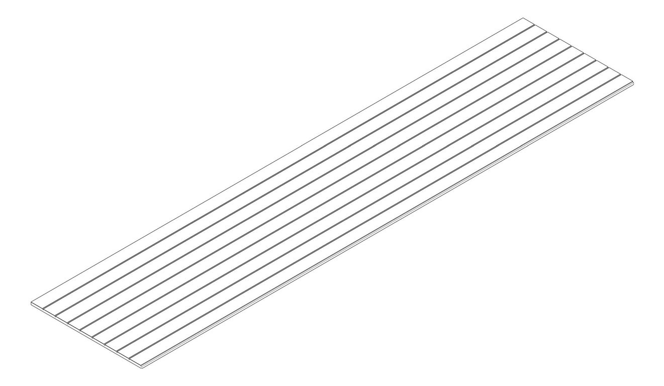 3D Documentation Image of Panel Decorative Laminex ArchitecturalCeiling Batten60