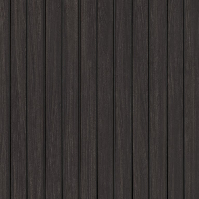 Panel Decorative Laminex Architectural Batten40 BlackShadowline BlackenedLegno