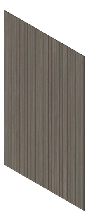 3D Presentation Image of Panel Decorative Laminex Architectural Batten40 BlackShadowline BlackenedLegno