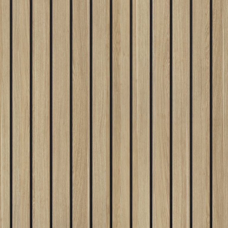 Panel Decorative Laminex Architectural Batten40 BlackShadowline ClassicOak