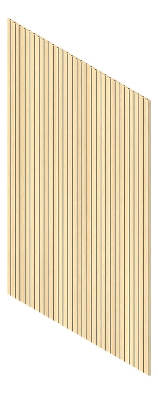 3D Presentation Image of Panel Decorative Laminex Architectural Batten40 BlackShadowline ClassicOak