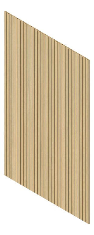 3D Presentation Image of Panel Decorative Laminex Architectural Batten40 BlackShadowline DanishWalnut