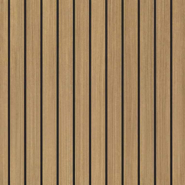 Panel Decorative Laminex Architectural Batten40 BlackShadowline SublimeTeak
