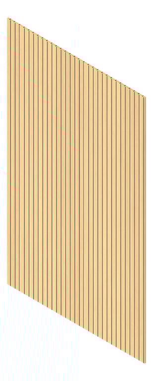 3D Presentation Image of Panel Decorative Laminex Architectural Batten40 BlackShadowline SublimeTeak