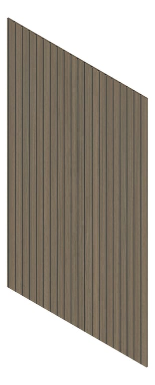 3D Presentation Image of Panel Decorative Laminex Architectural Batten60 BlackShadowline DanishWalnut
