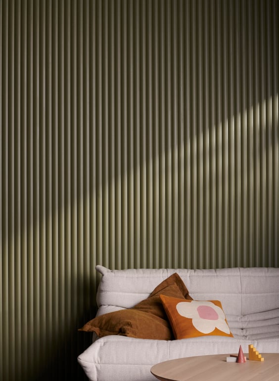 Surround DemiRound40 DuluxNaturalFlora (4) Image of Panel Decorative Laminex Surround DemiRound40 NewPenny