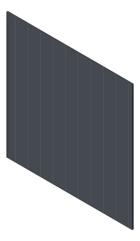 3D Presentation Image of Panel Decorative Laminex Surround Batten100 Maximus
