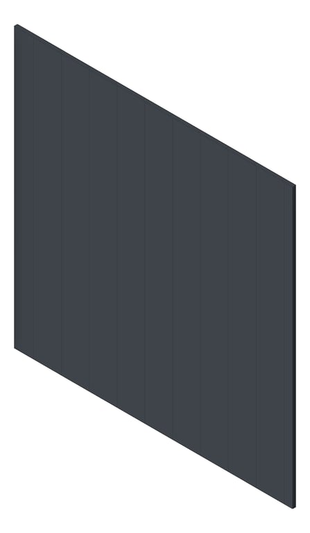 3D Shaded Image of Panel Decorative Laminex Surround Batten100 Maximus