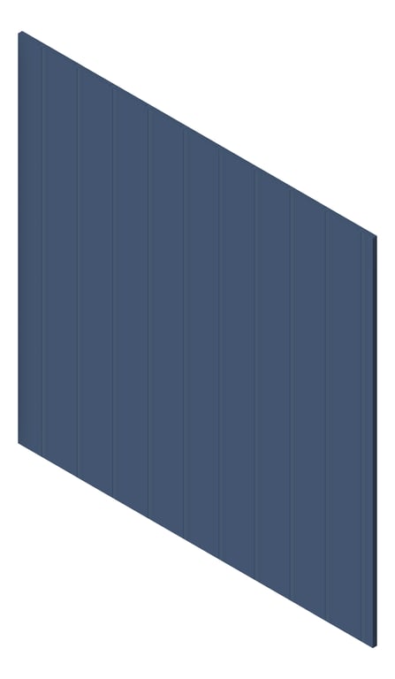 3D Presentation Image of Panel Decorative Laminex Surround Batten100 NaturalWhite