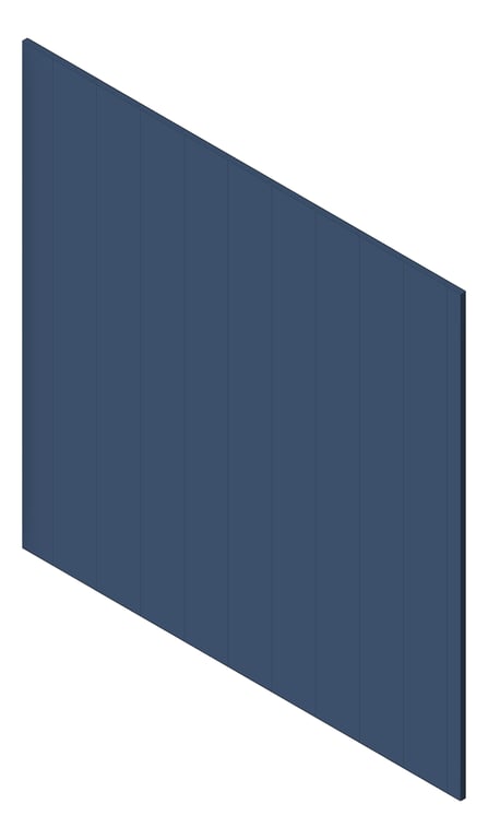 3D Shaded Image of Panel Decorative Laminex Surround Batten100 NaturalWhite