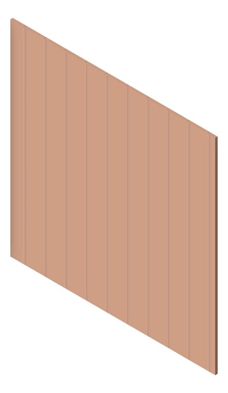 3D Presentation Image of Panel Decorative Laminex Surround Batten100 NewPenny