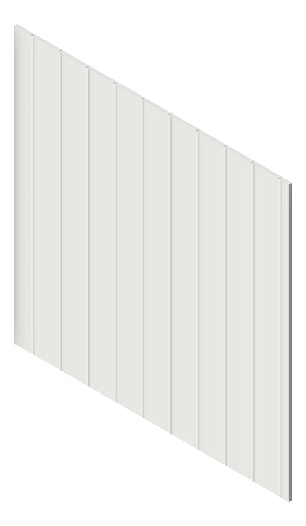 3D Presentation Image of Panel Decorative Laminex Surround Batten100 Silkwort