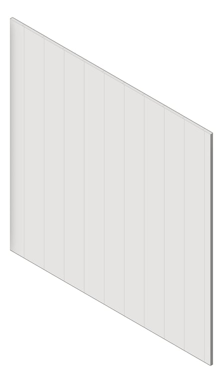 3D Shaded Image of Panel Decorative Laminex Surround Batten100 Silkwort