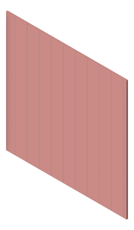 3D Presentation Image of Panel Decorative Laminex Surround Batten100 TerraRose