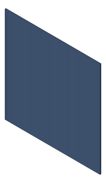 3D Shaded Image of Panel Decorative Laminex Surround Batten100 WinterSea