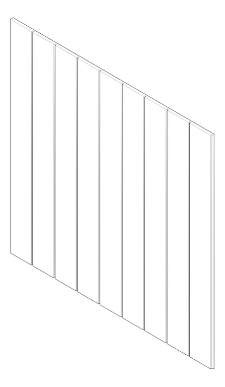 3D Documentation Image of Panel Decorative Laminex Surround Batten100