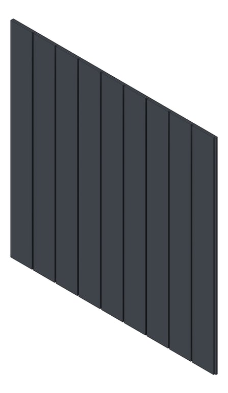3D Shaded Image of Panel Decorative Laminex Surround Batten100