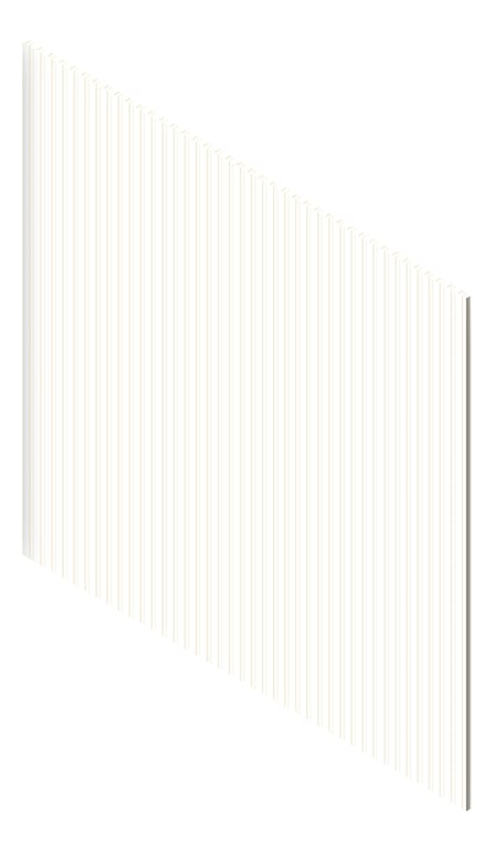 3D Presentation Image of Panel Decorative Laminex Surround Batten25 HogBristleHalf