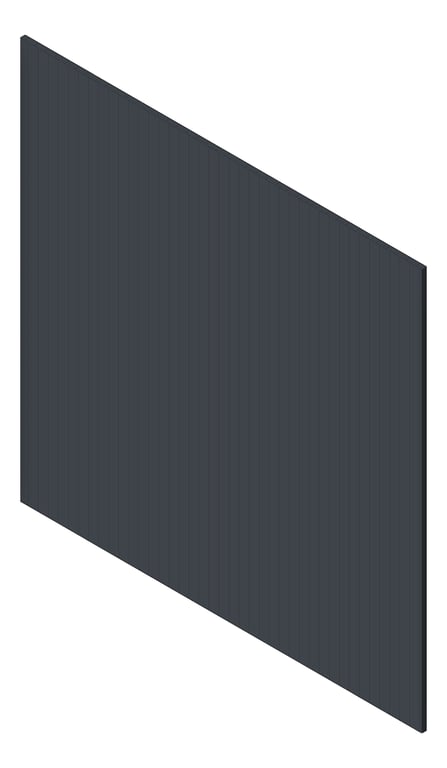 3D Shaded Image of Panel Decorative Laminex Surround Batten25 Maximus