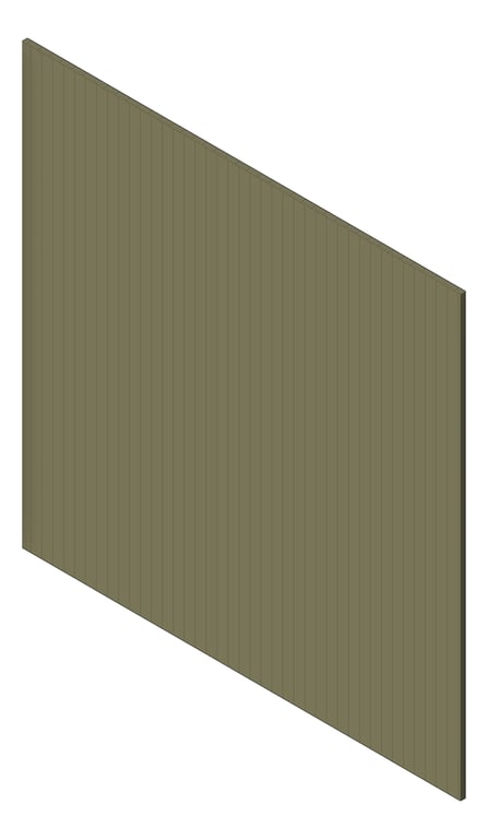 3D Shaded Image of Panel Decorative Laminex Surround Batten25 NaturalFlora