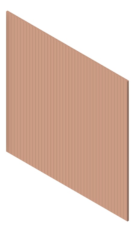 3D Presentation Image of Panel Decorative Laminex Surround Batten25 NewPenny