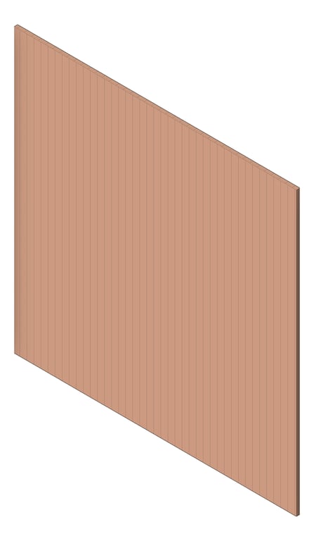3D Shaded Image of Panel Decorative Laminex Surround Batten25 NewPenny