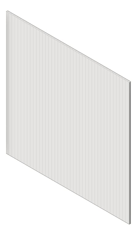 3D Shaded Image of Panel Decorative Laminex Surround Batten25 Silkwort