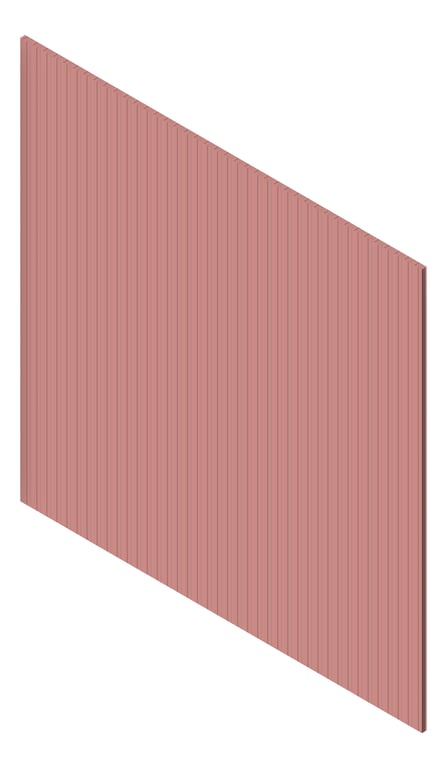 3D Presentation Image of Panel Decorative Laminex Surround Batten25 TerraRose