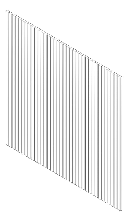 3D Documentation Image of Panel Decorative Laminex Surround Batten25