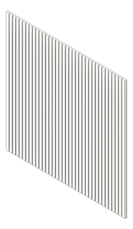 3D Shaded Image of Panel Decorative Laminex Surround Batten25