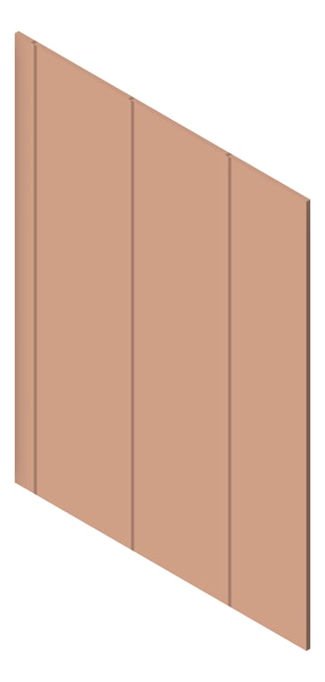 3D Presentation Image of Panel Decorative Laminex Surround Batten300 NewPenny