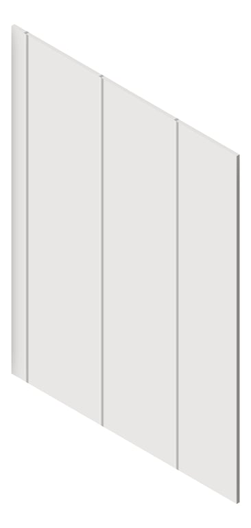 3D Presentation Image of Panel Decorative Laminex Surround Batten300 Silkwort
