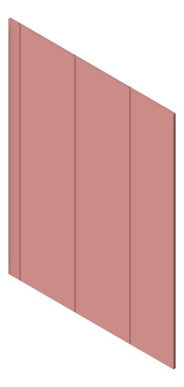 3D Presentation Image of Panel Decorative Laminex Surround Batten300 TerraRose